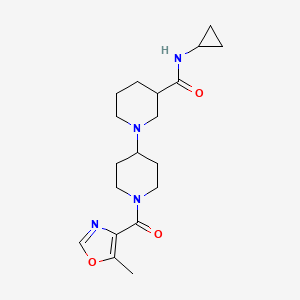 N-cyclopropyl-1'-[(5-methyl-1,3-oxazol-4-yl)carbonyl]-1,4'-bipiperidine-3-carboxamide