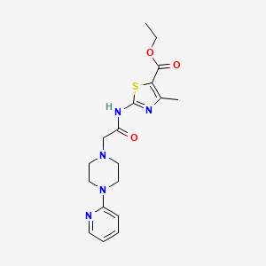 ETHYL 4-METHYL-2-{2-[4-(PYRIDIN-2-YL)PIPERAZIN-1-YL]ACETAMIDO}-1,3-THIAZOLE-5-CARBOXYLATE