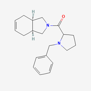 molecular formula C20H26N2O B5470559 (3aR*,7aS*)-2-(1-benzylprolyl)-2,3,3a,4,7,7a-hexahydro-1H-isoindole 