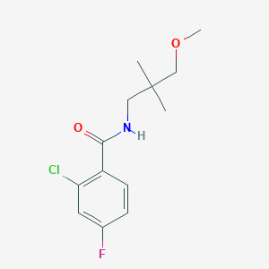 2-chloro-4-fluoro-N-(3-methoxy-2,2-dimethylpropyl)benzamide