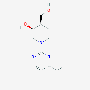 (3S*,4R*)-1-(4-ethyl-5-methyl-2-pyrimidinyl)-4-(hydroxymethyl)-3-piperidinol