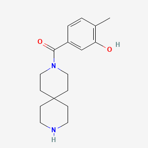 molecular formula C17H24N2O2 B5470659 5-(3,9-diazaspiro[5.5]undec-3-ylcarbonyl)-2-methylphenol hydrochloride 