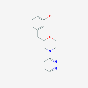 molecular formula C17H21N3O2 B5470662 2-(3-methoxybenzyl)-4-(6-methyl-3-pyridazinyl)morpholine 