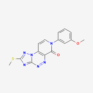 7-(3-methoxyphenyl)-2-(methylsulfanyl)pyrido[4,3-e][1,2,4]triazolo[5,1-c][1,2,4]triazin-6(7H)-one