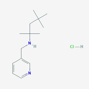 2,4,4-trimethyl-N-(pyridin-3-ylmethyl)pentan-2-amine;hydrochloride