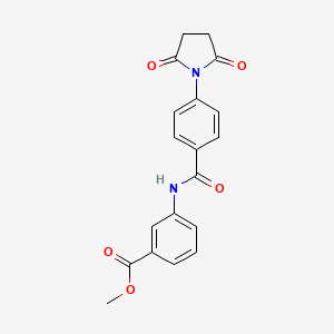 methyl 3-{[4-(2,5-dioxo-1-pyrrolidinyl)benzoyl]amino}benzoate