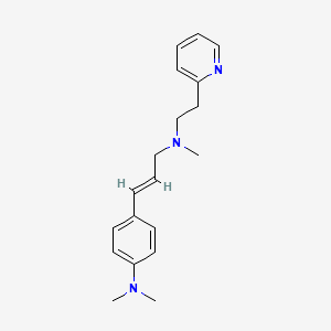 N,N-dimethyl-4-(3-{methyl[2-(2-pyridinyl)ethyl]amino}-1-propen-1-yl)aniline