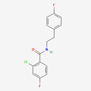 2-chloro-4-fluoro-N-[2-(4-fluorophenyl)ethyl]benzamide