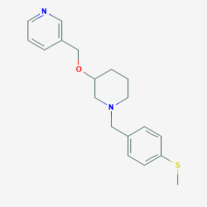 3-[({1-[4-(methylthio)benzyl]-3-piperidinyl}oxy)methyl]pyridine