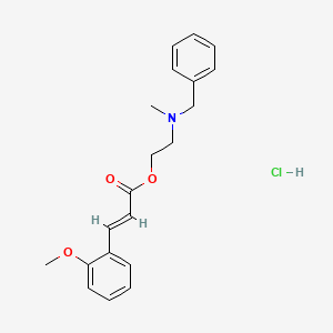 2-[benzyl(methyl)amino]ethyl (E)-3-(2-methoxyphenyl)prop-2-enoate;hydrochloride