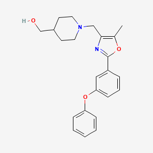 (1-{[5-methyl-2-(3-phenoxyphenyl)-1,3-oxazol-4-yl]methyl}piperidin-4-yl)methanol