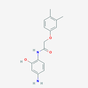 N-(4-amino-2-hydroxyphenyl)-2-(3,4-dimethylphenoxy)acetamide