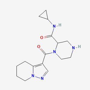 N-cyclopropyl-1-(4,5,6,7-tetrahydropyrazolo[1,5-a]pyridin-3-ylcarbonyl)-2-piperazinecarboxamide