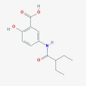 5-[(2-ethylbutanoyl)amino]-2-hydroxybenzoic acid