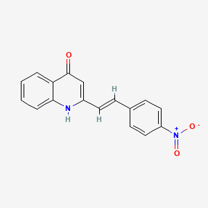 2-[(E)-2-(4-nitrophenyl)ethenyl]-1H-quinolin-4-one