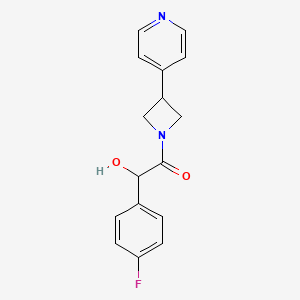 molecular formula C16H15FN2O2 B5471050 1-(4-fluorophenyl)-2-oxo-2-[3-(4-pyridinyl)-1-azetidinyl]ethanol 