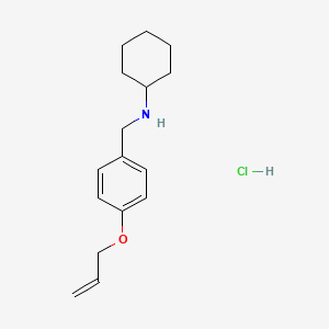 N-[(4-prop-2-enoxyphenyl)methyl]cyclohexanamine;hydrochloride