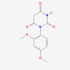 molecular formula C12H12N2O5 B5471082 1-(2,4-dimethoxyphenyl)-2,4,6(1H,3H,5H)-pyrimidinetrione 