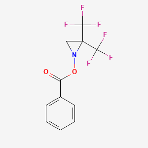 molecular formula C11H7F6NO2 B5471148 1-(benzoyloxy)-2,2-bis(trifluoromethyl)aziridine 