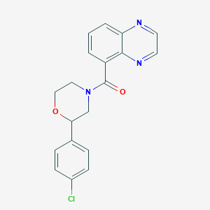 5-{[2-(4-chlorophenyl)morpholin-4-yl]carbonyl}quinoxaline