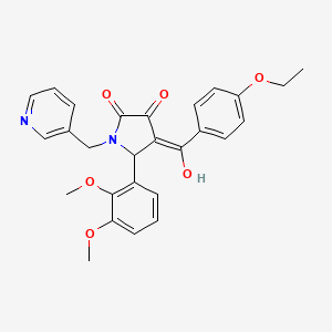 5-(2,3-dimethoxyphenyl)-4-(4-ethoxybenzoyl)-3-hydroxy-1-[(pyridin-3-yl)methyl]-2,5-dihydro-1H-pyrrol-2-one