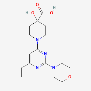 1-(6-ethyl-2-morpholin-4-ylpyrimidin-4-yl)-4-hydroxypiperidine-4-carboxylic acid