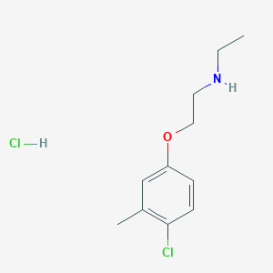 molecular formula C11H17Cl2NO B5471203 2-(4-chloro-3-methylphenoxy)-N-ethylethanamine;hydrochloride 