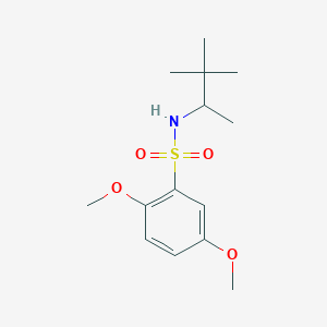 N-(3,3-DIMETHYL-2-BUTANYL)-2,5-DIMETHOXYBENZENESULFONAMIDE