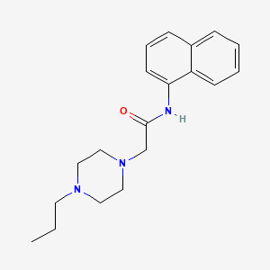 N-1-naphthyl-2-(4-propyl-1-piperazinyl)acetamide