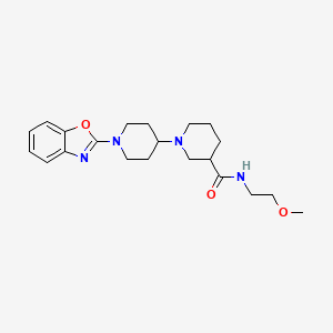 1'-(1,3-benzoxazol-2-yl)-N-(2-methoxyethyl)-1,4'-bipiperidine-3-carboxamide