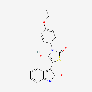 3-(4-Ethoxy-phenyl)-5-(2-oxo-1,2-dihydro-indol-3-ylidene)-thiazolidine-2,4-dione