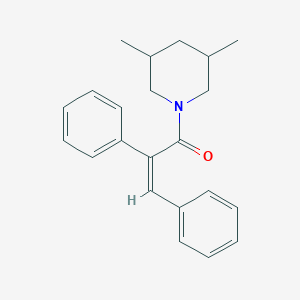 molecular formula C22H25NO B5471345 (Z)-1-(3,5-DIMETHYLPIPERIDINO)-2,3-DIPHENYL-2-PROPEN-1-ONE 