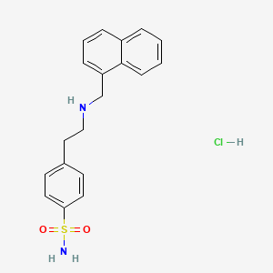 4-[2-(Naphthalen-1-ylmethylamino)ethyl]benzenesulfonamide;hydrochloride