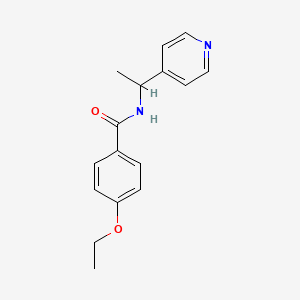 molecular formula C16H18N2O2 B5471424 4-ethoxy-N-[1-(pyridin-4-yl)ethyl]benzamide 