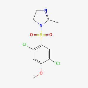 1-(2,5-Dichloro-4-methoxyphenyl)sulfonyl-2-methyl-4,5-dihydroimidazole