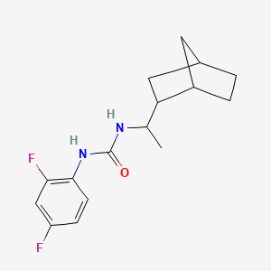 1-[1-(Bicyclo[2.2.1]hept-2-yl)ethyl]-3-(2,4-difluorophenyl)urea