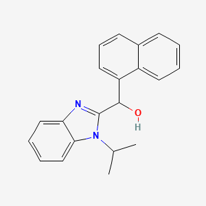 (1-isopropyl-1H-1,3-benzimidazol-2-yl)(1-naphthyl)methanol