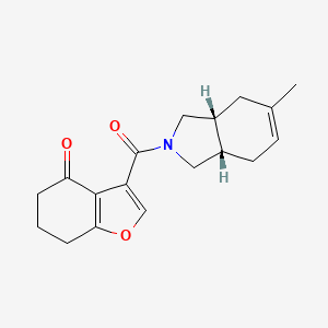 3-[(3aR,7aS)-5-methyl-1,3,3a,4,7,7a-hexahydroisoindole-2-carbonyl]-6,7-dihydro-5H-1-benzofuran-4-one