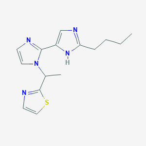 2'-butyl-1-[1-(1,3-thiazol-2-yl)ethyl]-1H,1'H-2,4'-biimidazole