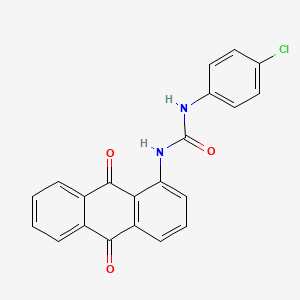 molecular formula C21H13ClN2O3 B5471547 N-(4-chlorophenyl)-N'-(9,10-dioxo-9,10-dihydro-1-anthracenyl)urea 