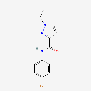 molecular formula C12H12BrN3O B5471568 N-(4-bromophenyl)-1-ethyl-1H-pyrazole-3-carboxamide 