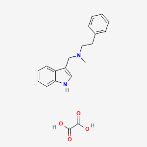 molecular formula C20H22N2O4 B5471574 N-(1H-indol-3-ylmethyl)-N-methyl-2-phenylethanamine;oxalic acid 