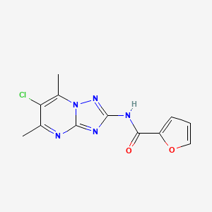 N-(6-chloro-5,7-dimethyl[1,2,4]triazolo[1,5-a]pyrimidin-2-yl)-2-furamide