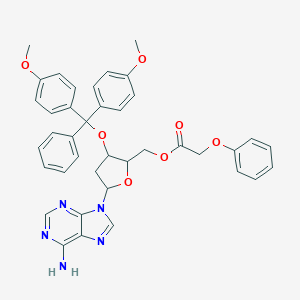 molecular formula C39H37N5O7 B054716 ((2R,3S,5R)-5-(6-氨基-9H-嘌呤-9-基)-3-(双(4-甲氧基苯基)(苯基)甲氧基)四氢呋喃-2-基)甲基 2-苯氧基乙酸酯 CAS No. 115388-94-8
