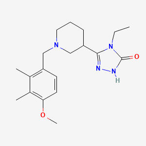 4-ethyl-5-[1-(4-methoxy-2,3-dimethylbenzyl)piperidin-3-yl]-2,4-dihydro-3H-1,2,4-triazol-3-one