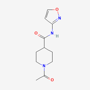 1-acetyl-N-(1,2-oxazol-3-yl)piperidine-4-carboxamide