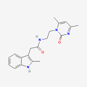 N-[2-(4,6-dimethyl-2-oxopyrimidin-1(2H)-yl)ethyl]-2-(2-methyl-1H-indol-3-yl)acetamide