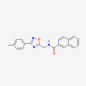 N-{[3-(4-methylphenyl)-1,2,4-oxadiazol-5-yl]methyl}-2-naphthamide