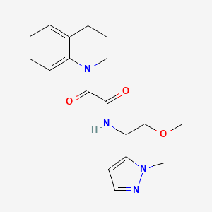 2-(3,4-dihydroquinolin-1(2H)-yl)-N-[2-methoxy-1-(1-methyl-1H-pyrazol-5-yl)ethyl]-2-oxoacetamide