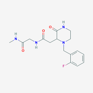 N~2~-{[1-(2-fluorobenzyl)-3-oxo-2-piperazinyl]acetyl}-N~1~-methylglycinamide